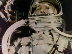 Alan Sheppard durant la mission Source : NASA (1961) 