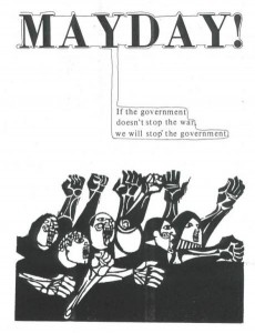 Affiche de propagande du MayDay Tribe (1971) Source : libcom.org