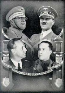 Affiche allemande célébrant le Pacte d'Acier (1939). Source : B&S Éditions