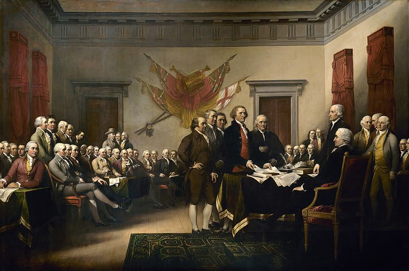 4 juillet 1776  Déclaration d’indépendance des États-Unis