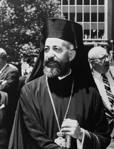 Makarios III, archevêque et primat de l'Église orthodoxe de Chypre. Photo : Orlando Fernandez (1962)
