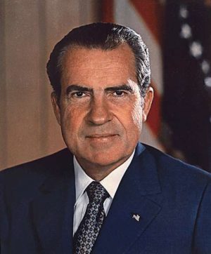 Richard M. Nixon vers 1973. Source : White House photo office