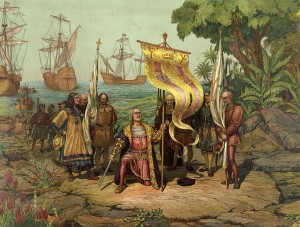 Christopher Columbus arrives in America L. Prang & Co. (1893)
