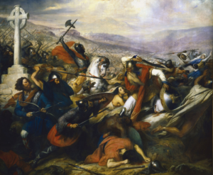 Bataille de Poitiers Huile sur toile de Charles de Steuben (1837) Collection : Château de Versailles