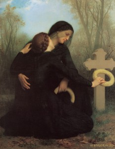 Le Jour des morts Huile sur toile de William-Adolphe Bouguereau (1859) Collection : Musée des Beaux-Arts de Bordeaux