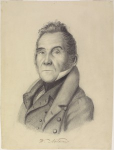 Portrait de profil de Wolfred Nelson Dessin au crayon de plomb de Jean-Joseph Girouard (1837)