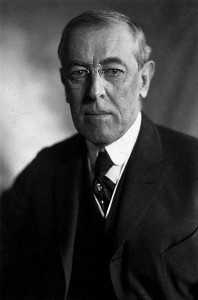 Le président américain Woodrow Wilson Photo : Harris & Ewing (1919)