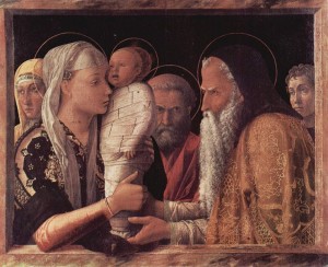 Présentation de Jésus au Temple Tempera sur toile d'Andrea Mantegna (1465-1466) Source : The Yorck Project 