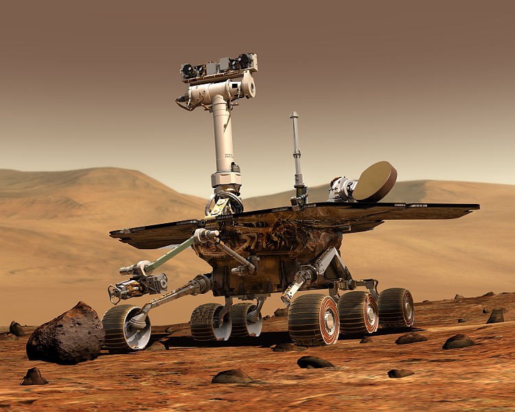 4 janvier 2004  Le robot Spirit se pose sur Mars