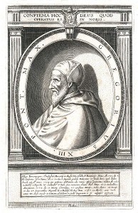 Le pape Grégoire XIII Gravure attribuée à Eiulsius (XVe siècle) Source : Bibliothéque de la Smithsonian Institution