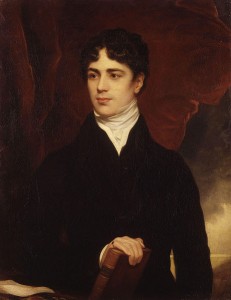 John George Lambton1st Earl of Durham Huile sur toile. Copie de Thomas Philipps (ça 1820) Source : Wikimedia Commons
