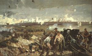 The Taking of Vimy Ridge, Easter Monday 1917 Peinture de Richard Jack (ca1919) 