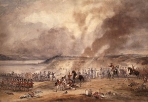 The Battle of Sainte-Foy Aquarelle de George Bryant Campion (ca1850) Source : BAC