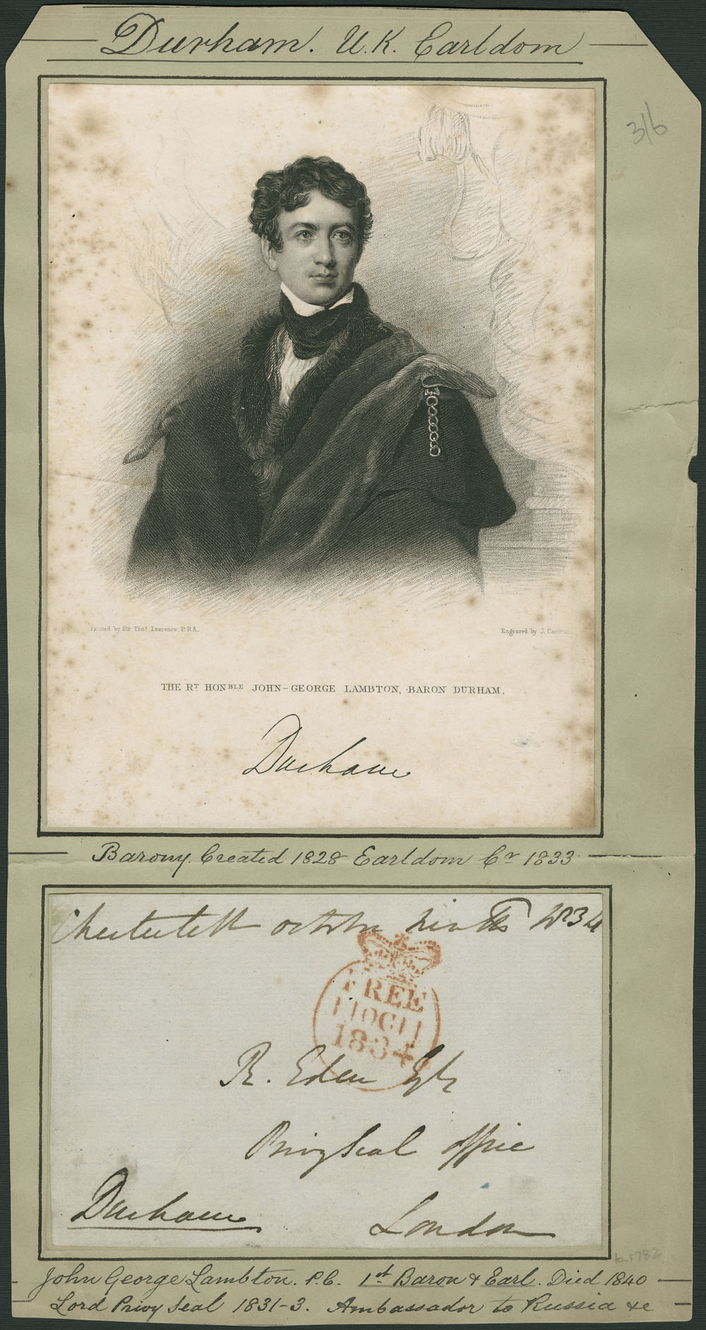11 février 1839   Dépot du Rapport Durham