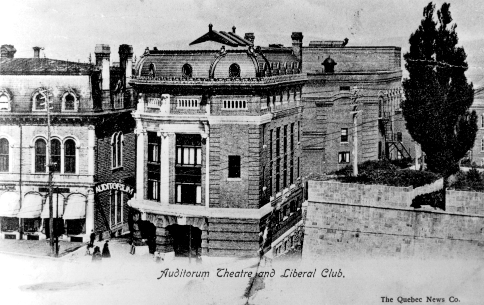 31 août 1903  Inauguration de l’Auditorium de Québec