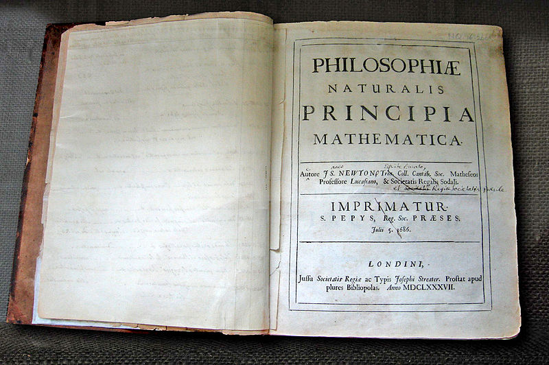 5 juillet 1686  Isaac Newton publie Principes mathématiques de la philosophie naturelle
