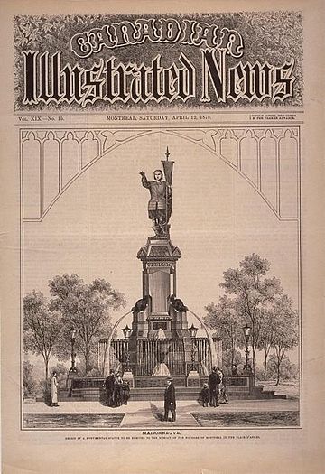 27 février 1879  Annonce de l’érection d’un monument à la mémoire de Maisonneuve