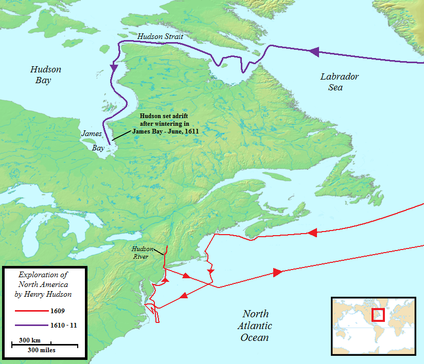 2 août 1610  Henry Hudson explore la baie d’Hudson