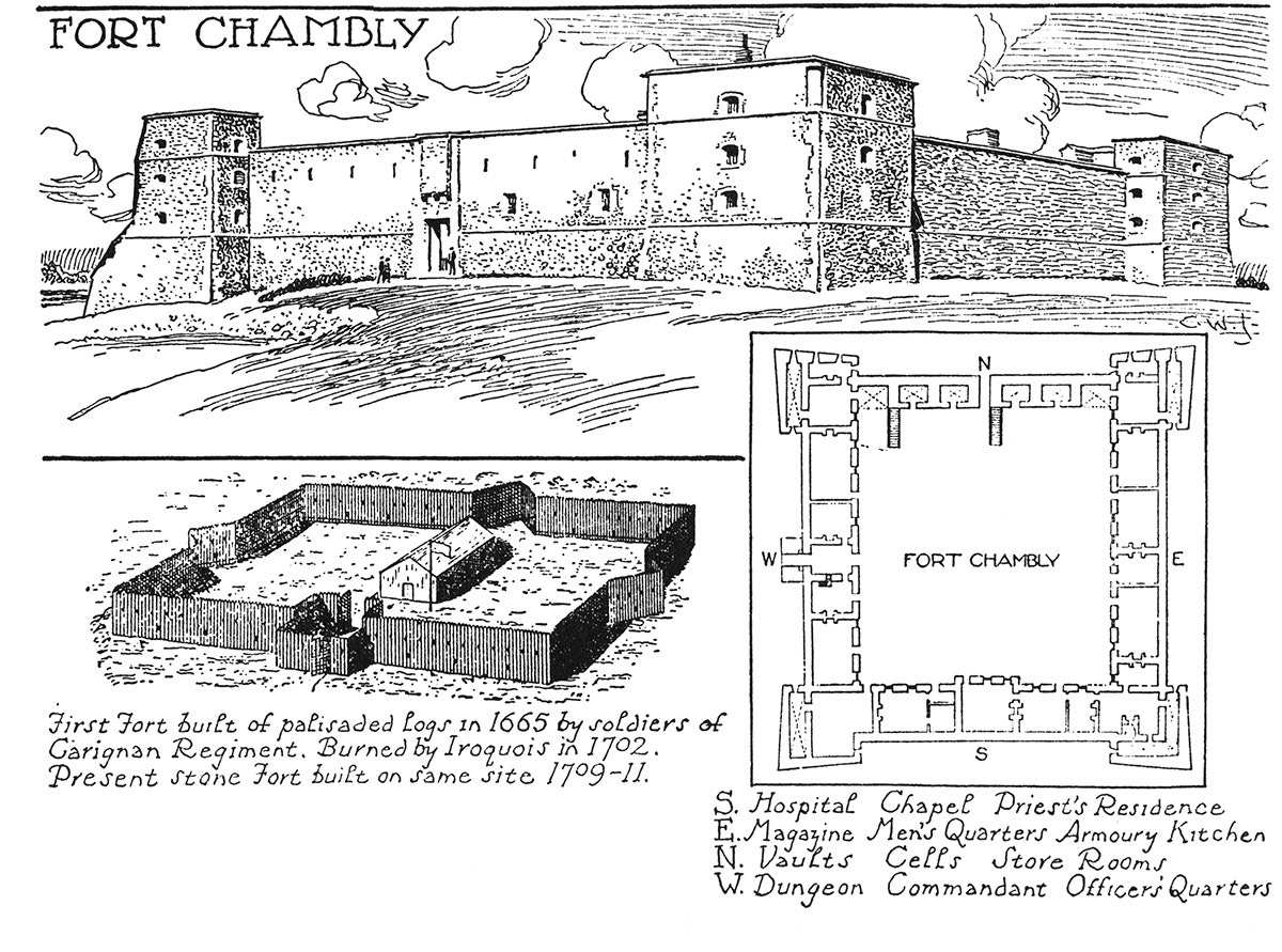 25 août 1665  Début de la construction du fort Chambly