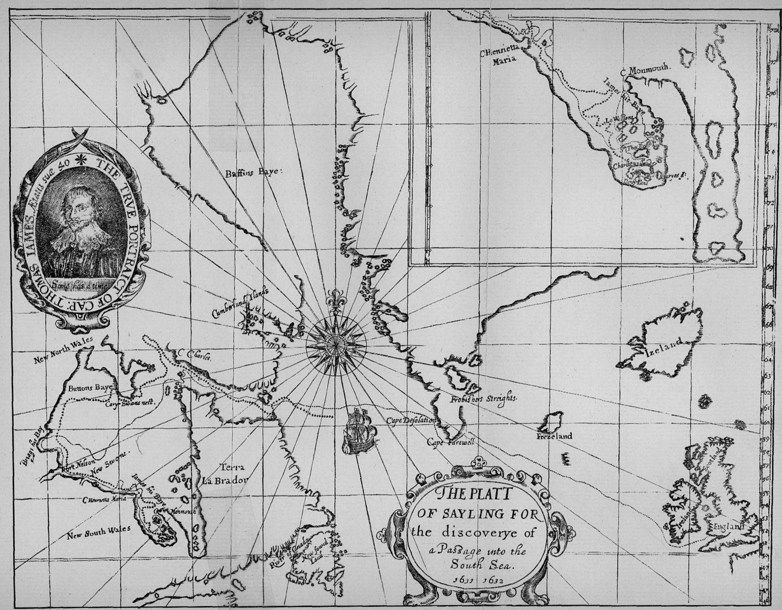 7 septembre 1631  Thomas James débute l’exploration de la baie James