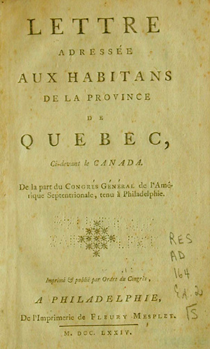 12 novembre 1775  Capitulation de Montréal