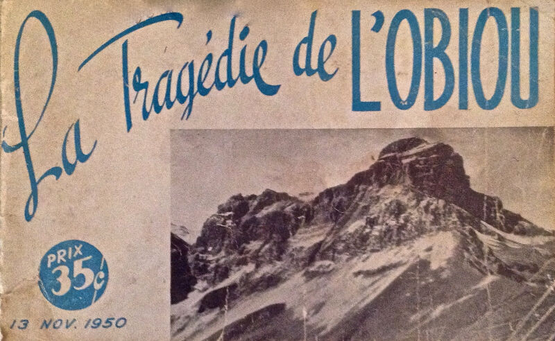 13 novembre 1950  Le Pèlerin canadien s’écrase sur l’Obiou en France