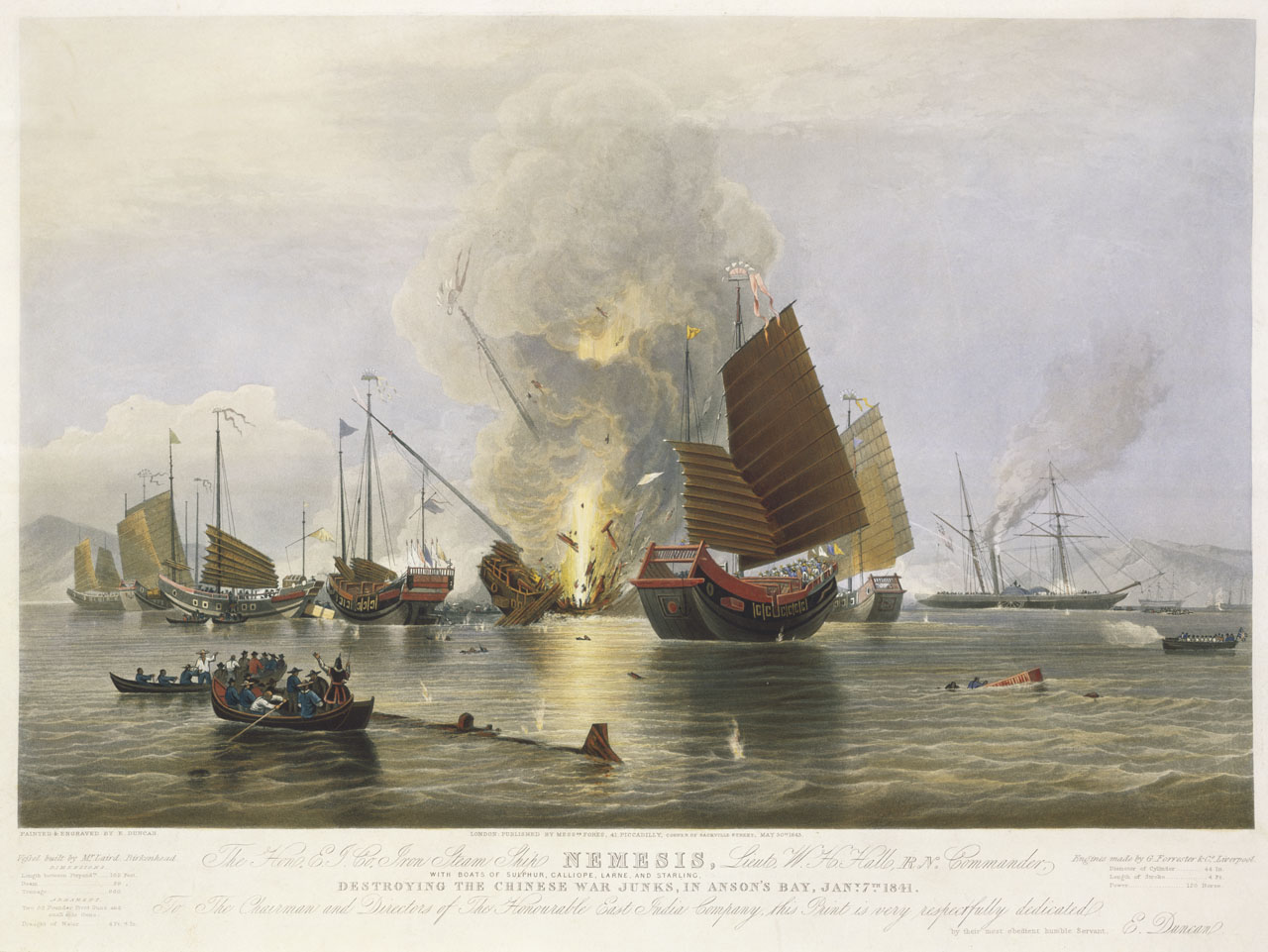 3 juin 1839La destruction de la drogue saisie par les Chinois précipite le début de la Première guerre de l&rsquo;opium