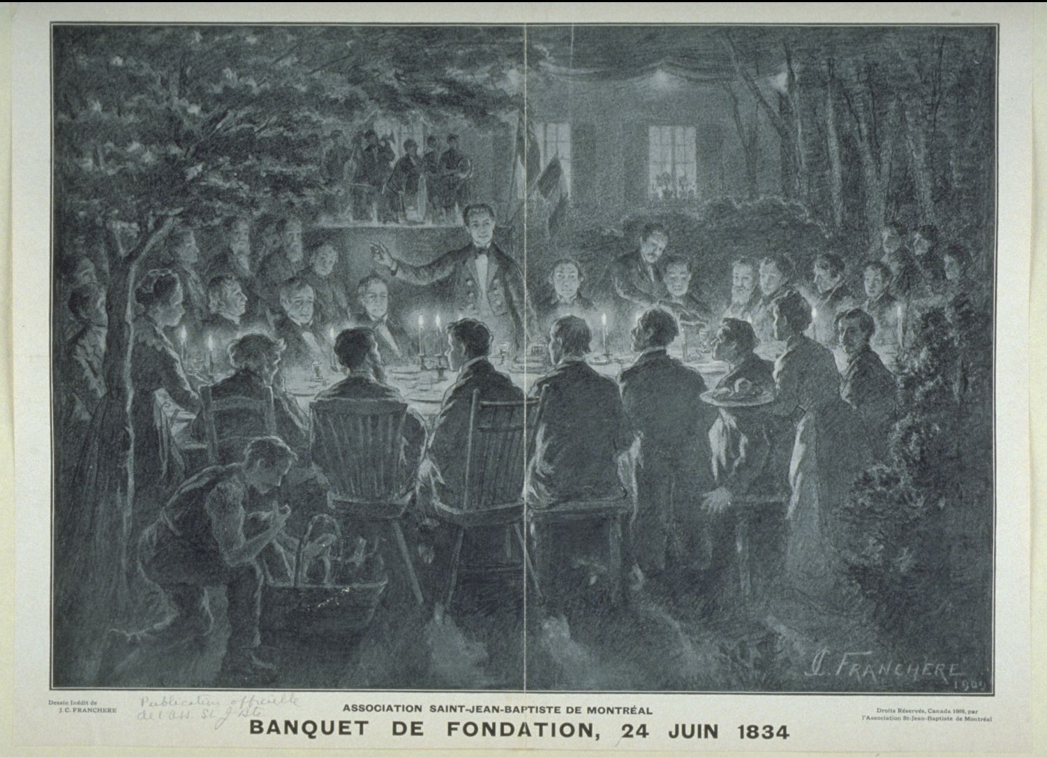 24 juin 1834  Premier banquet de la Saint-Jean